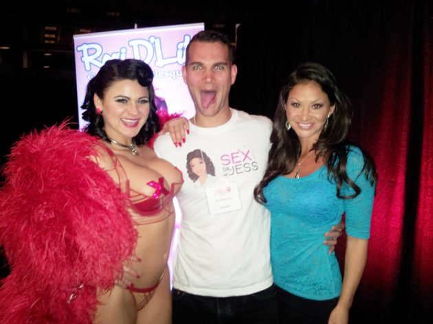 Dr. Jess, Brandon and Roxi D'Lite at the Montreal Sex Show